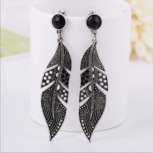 Feather Earrings - Picture 2 of 3